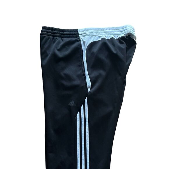 Adidas Men’s 3 Stripes Drawstring Track Pants Size Medium Straight Leg - Picture 4 of 5